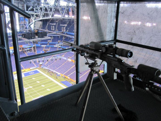 Illustration for article titled This Looks Like A Fortified Sniper's Nest At The Super Bowl
